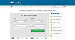 Desktop Screenshot of elephantcarrental.co.uk