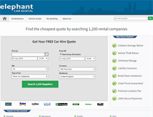 Tablet Screenshot of elephantcarrental.co.uk